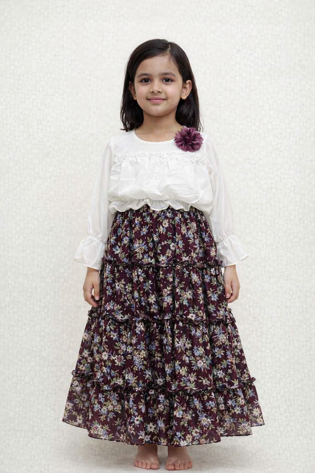 Girls Party Wear Floral Dress
