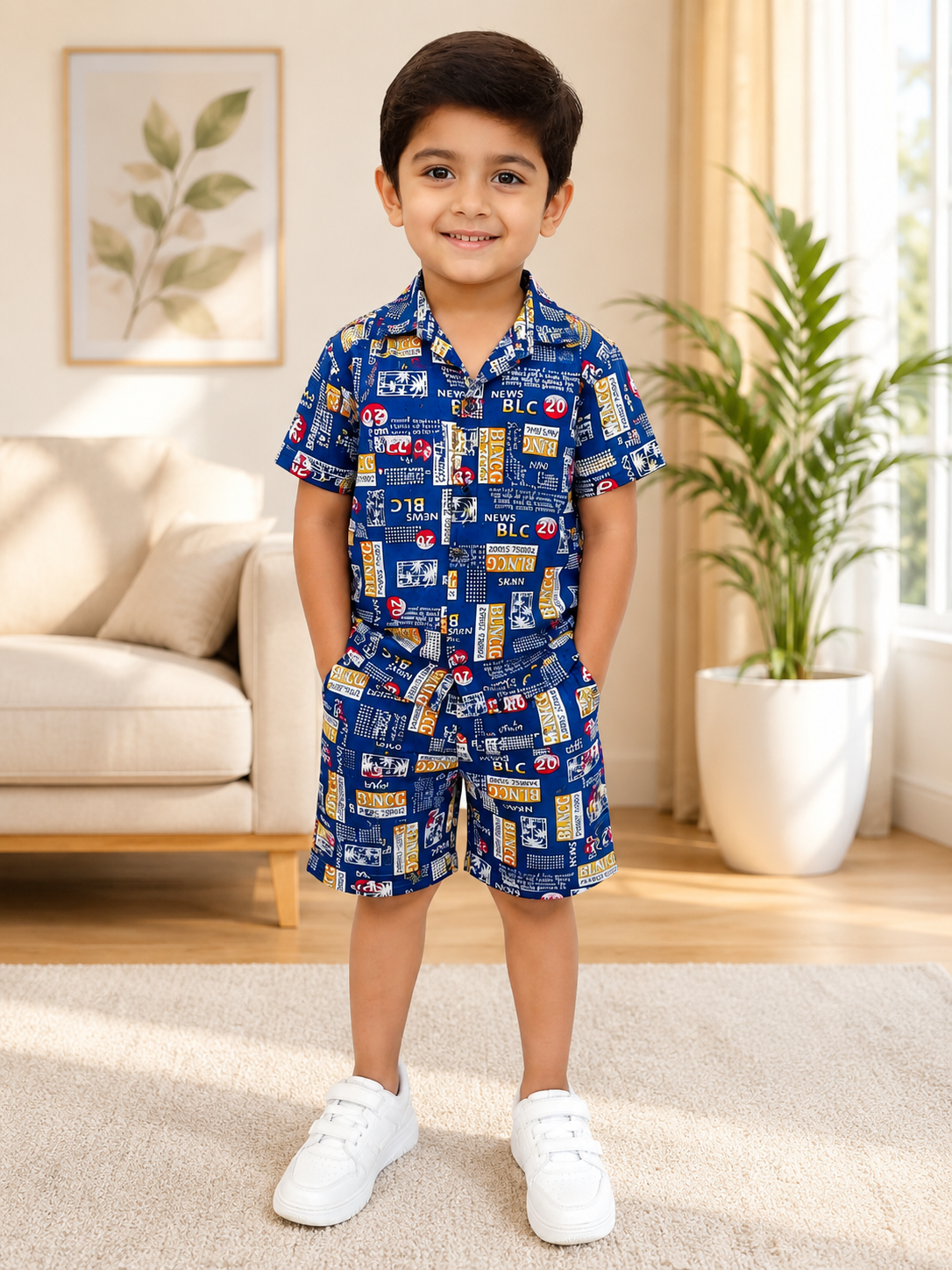 Kids Typography Design Outfit – 2 Piece Set