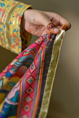 Mustard Floral Printed 3-Piece Lawn Suit – Festive Edition - Brands Kahani
