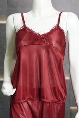 2 Piece Short Silk Nighties Set | Soft & Stylish Women’s Sleepwear 🌸