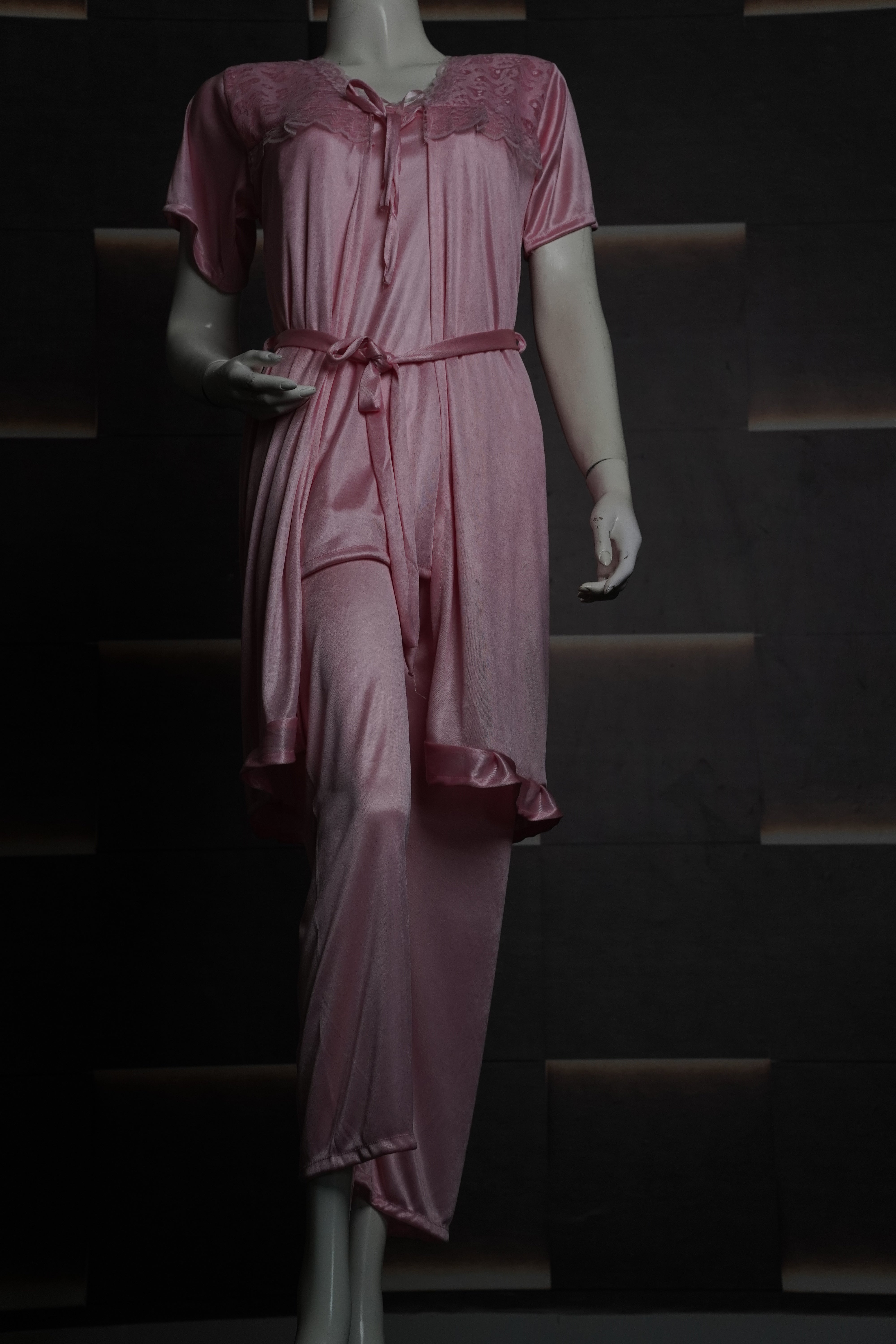 3 Piece Silk Pajama Suit | Soft & Stylish Women’s Nightwear 🌸