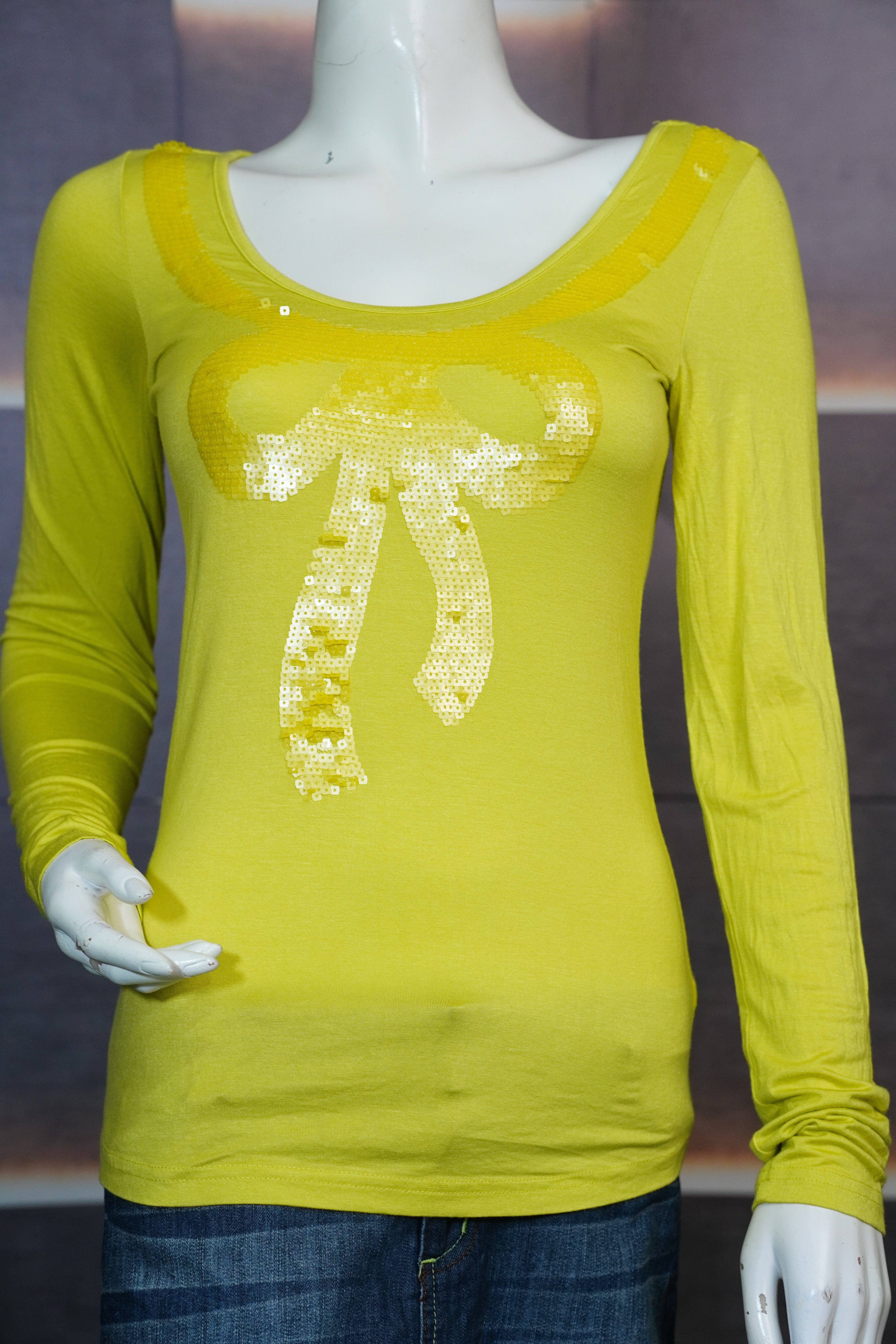 Jersey loose T shirt Round Neck