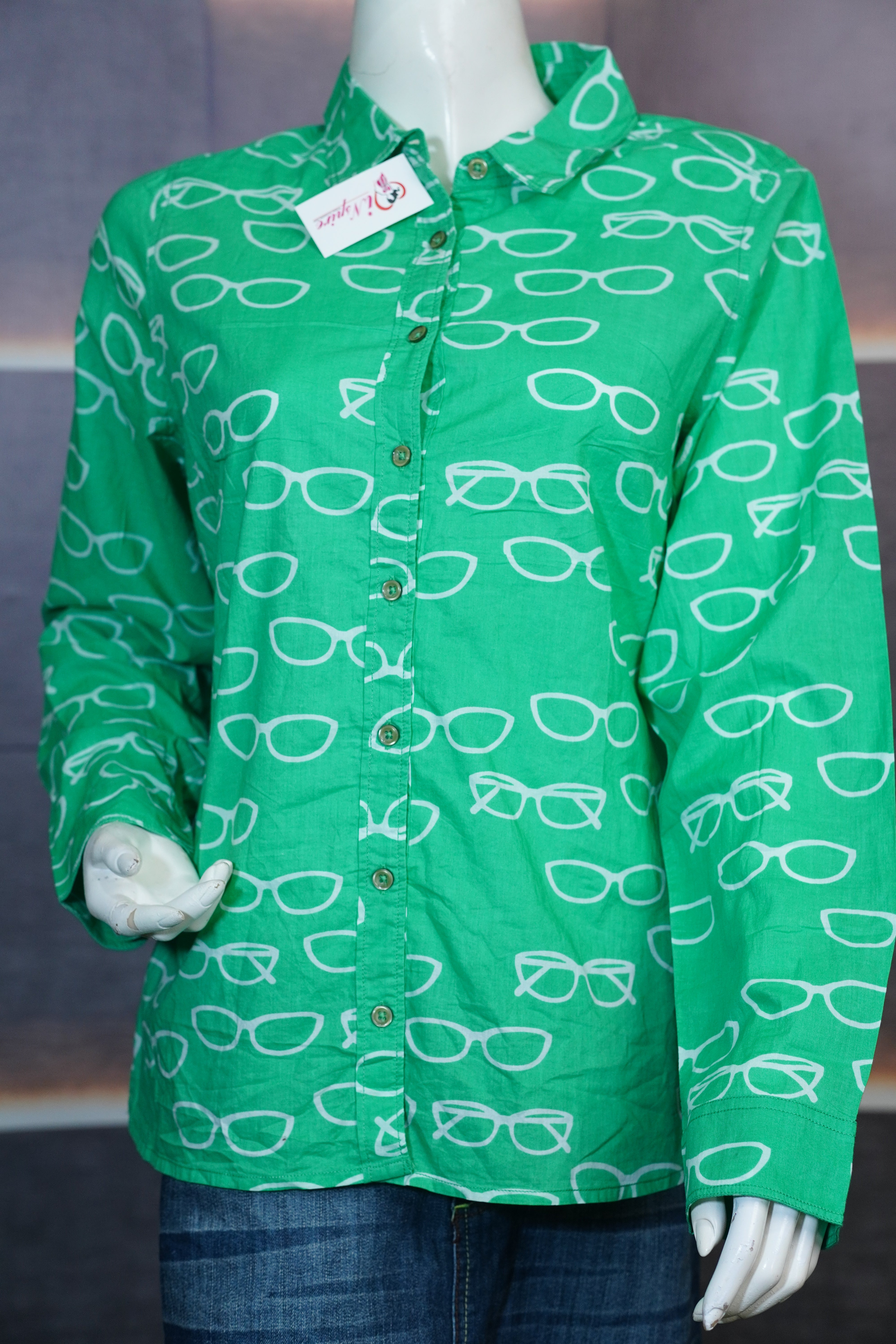 Full Sleeve Shirt glasses print