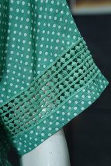 Green Polka Dot Women's Casual Top – Stylish Summer Wear