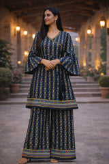 frock style ladies 2 pieces suit