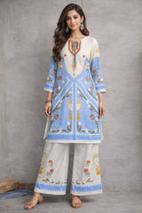 Ladies printed long suit 2 piece