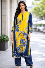 Ladies printed long suit 2 piece
