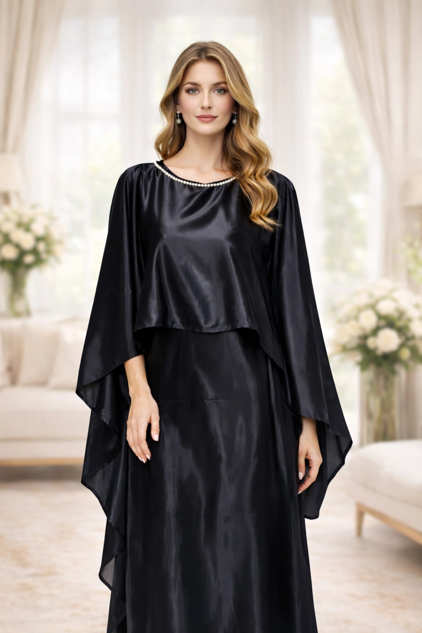 Abaya style Kaftan ladies suit