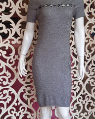🌫 Long Gown | Grey | Soft Jersey Fabric - Brands Kahani