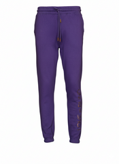 Purple Fleece Trouser with “Love is Blind” Bottom Print – Stylish Winter Wear