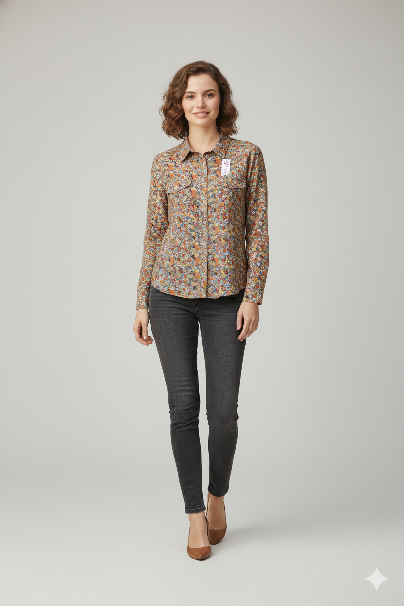 Indian Print Full Sleeve Shirt