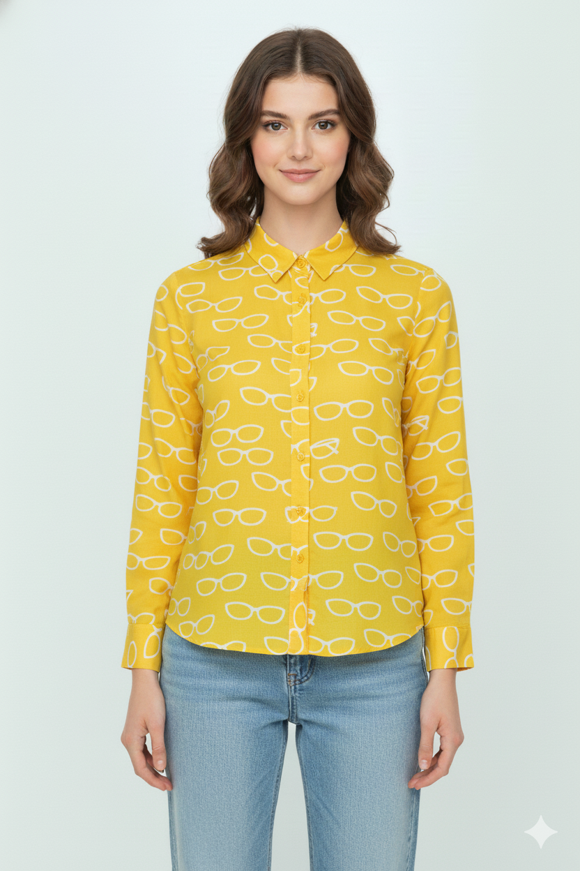 Full Sleeve Shirt glasses print