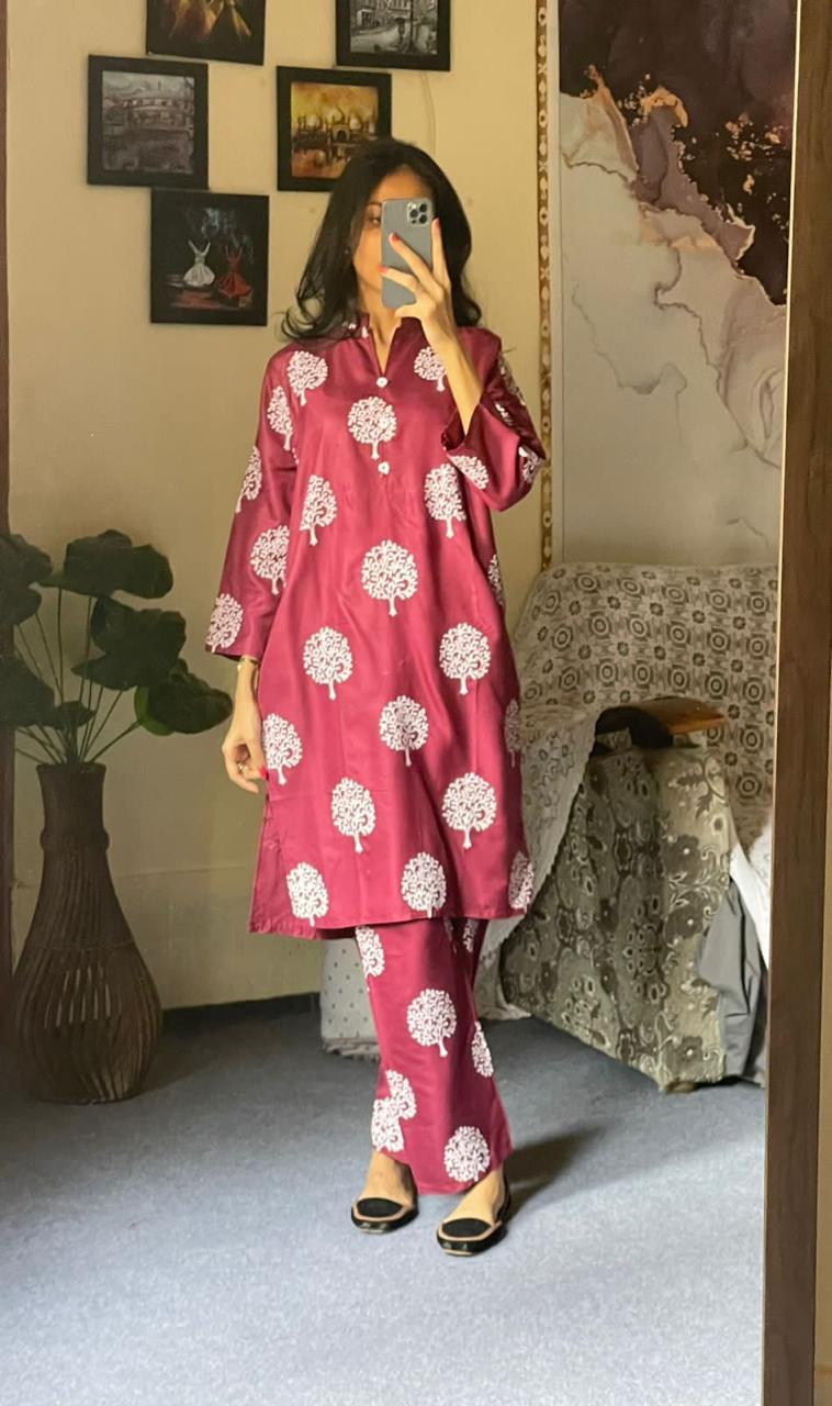 Tree Design (Stitched 2 Pcs) - Brands Kahani