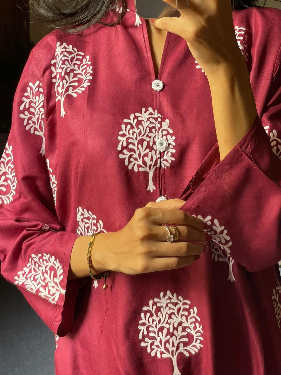 Tree Design (Stitched 2 Pcs) - Brands Kahani