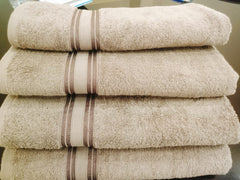 Turkish Cotton Bath Towel – Spa‑Soft Beige - Brands Kahani