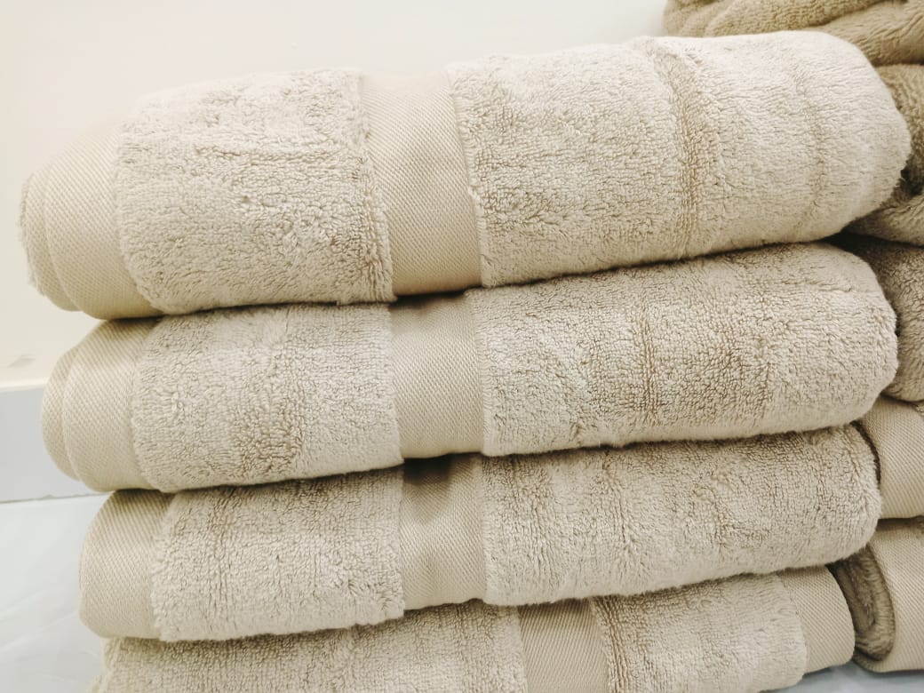 Turkish Cotton Bath Towel – Soft Sand - Brands Kahani