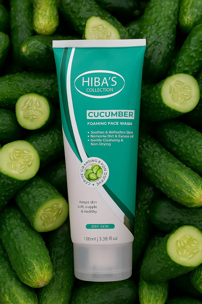 Hiba Cucumber Foaming Facewash | Refreshing & Oil-Control Skincare – Kahani47 - Brands Kahani