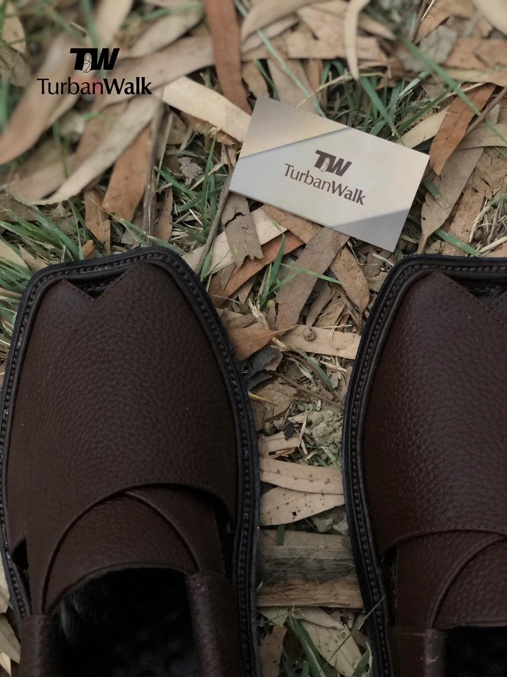 "TurbanWalk Premium Maroon Leather Peshawari Chappal – Handmade Traditional Footwear" - Brands Kahani