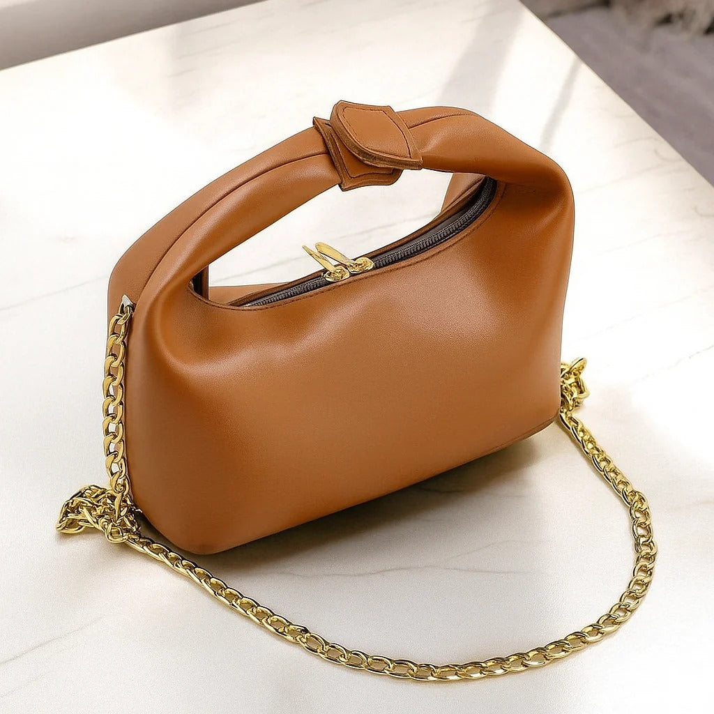 Mira Shoulder Bag with Gold Chain | Stylish Women’s Handbag – Kahani47 - Brands Kahani