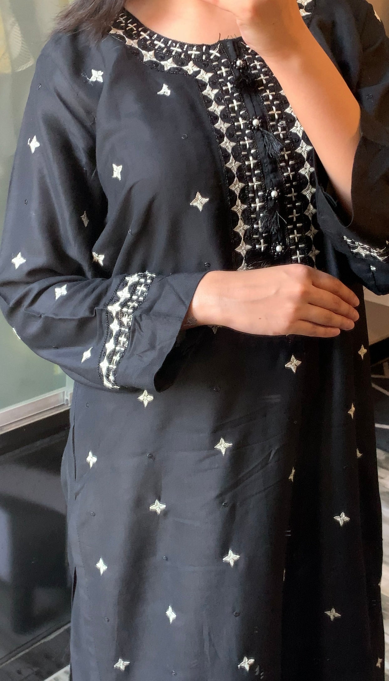 New Sequence Embroidered Long Lenth 2Pcs - Brands Kahani