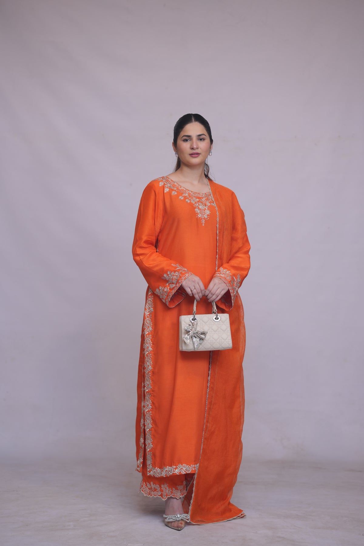 Rang e zard  Embroidered 3-Piece Formal Suit – Traditional Elegance - Brands Kahani