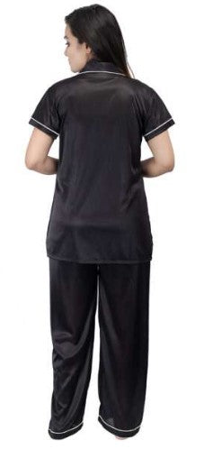 Silk 2 Piece Pajama Suit Nightwear for Women – Premium Nighty Set
