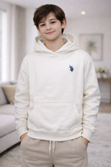 U.S. Polo Assn Kids Fleece Hoodie Unisex – Soft & Warm Winter Wear
