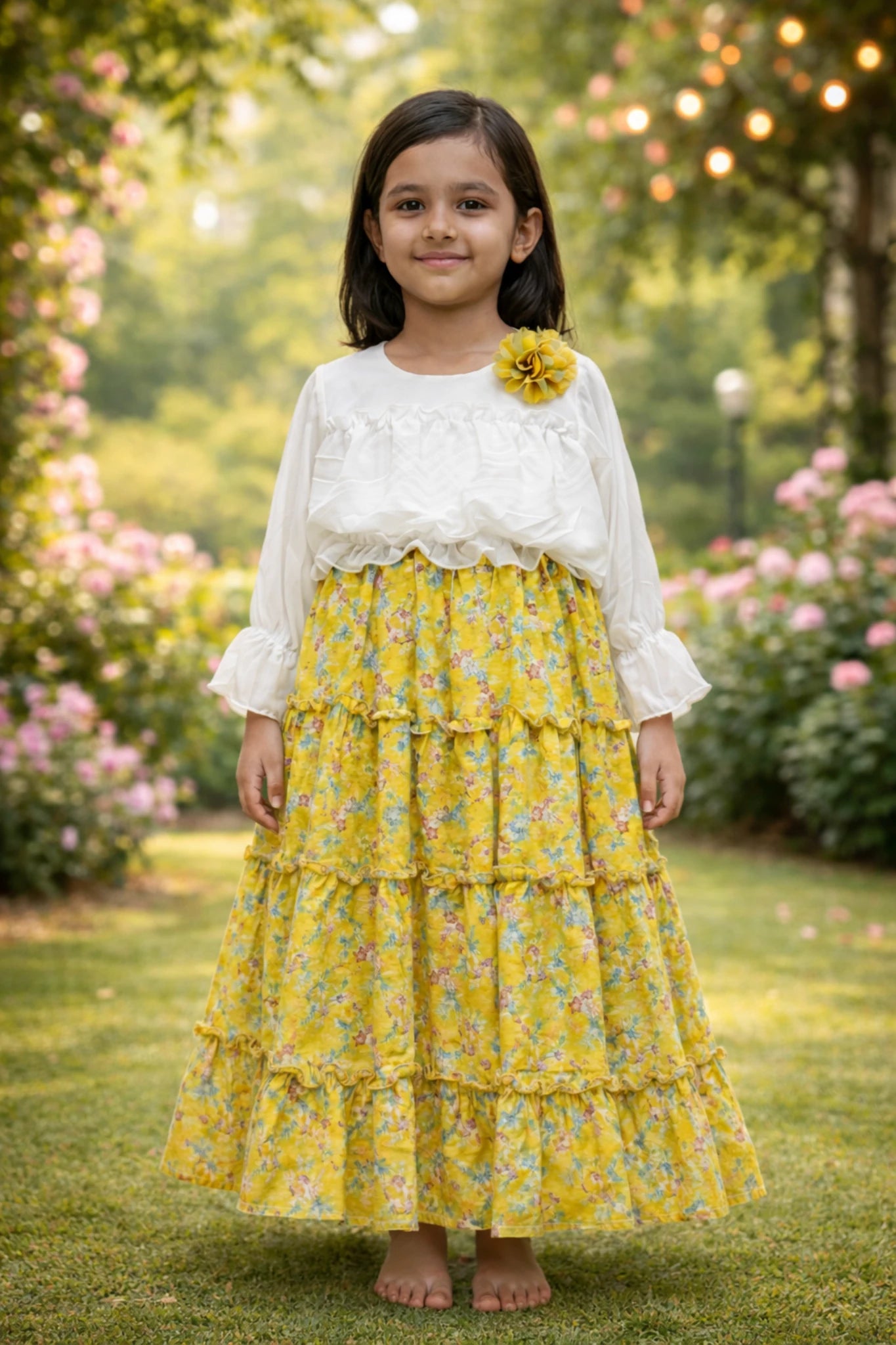 Girls Party Wear Floral Dress