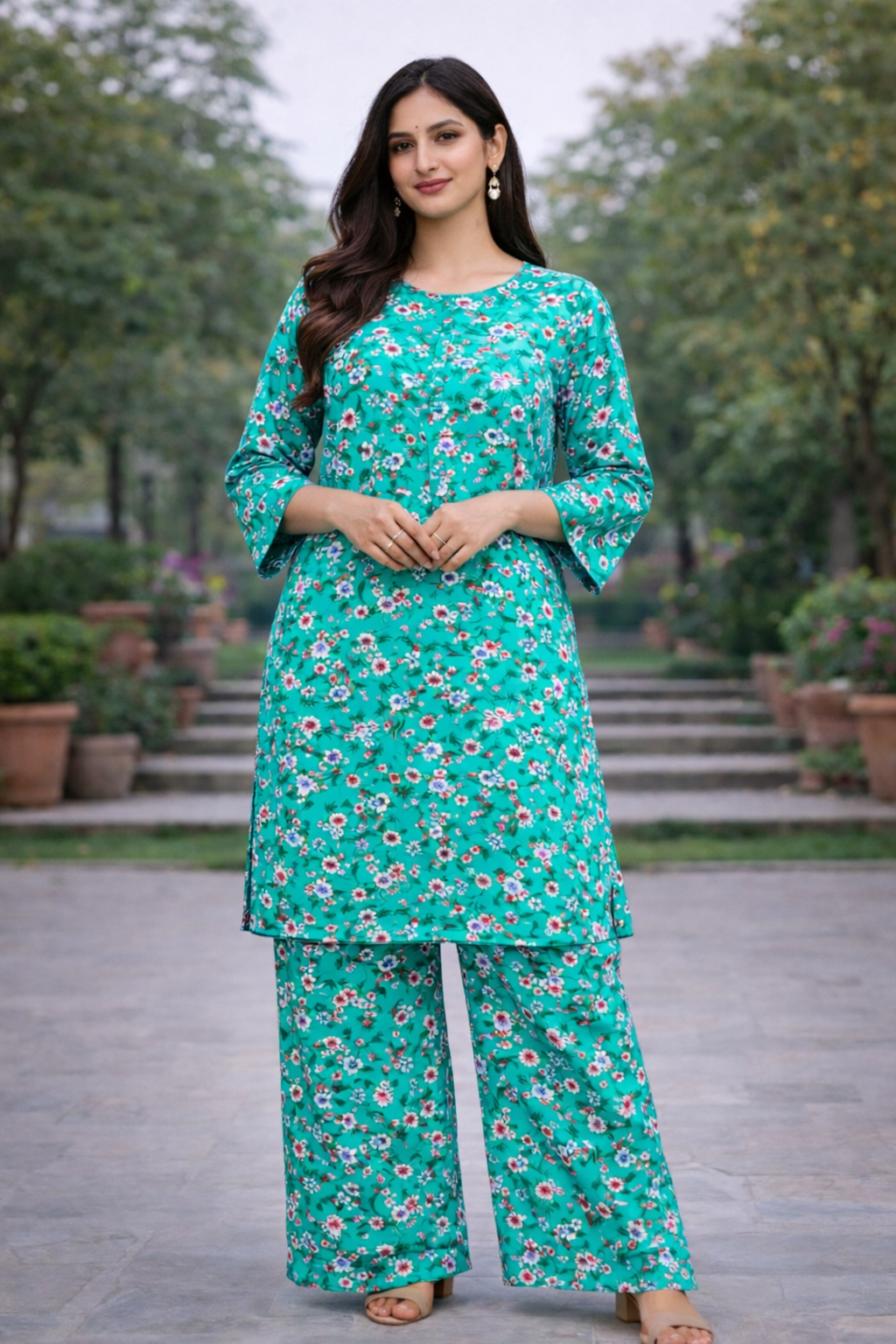 Co-ord Set with cigarette pants