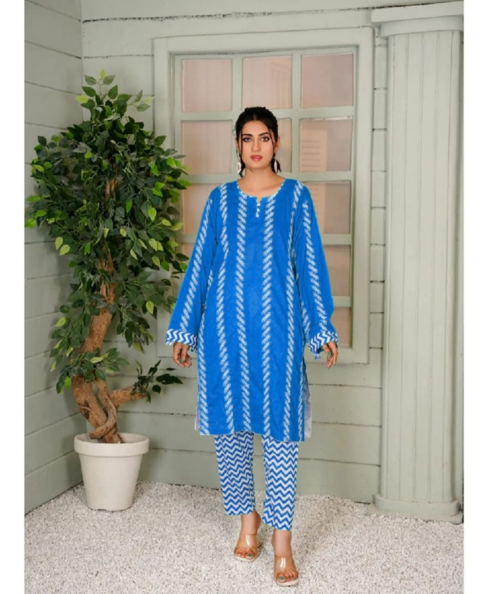 Contrass linning Ladies two piece - Brands Kahani