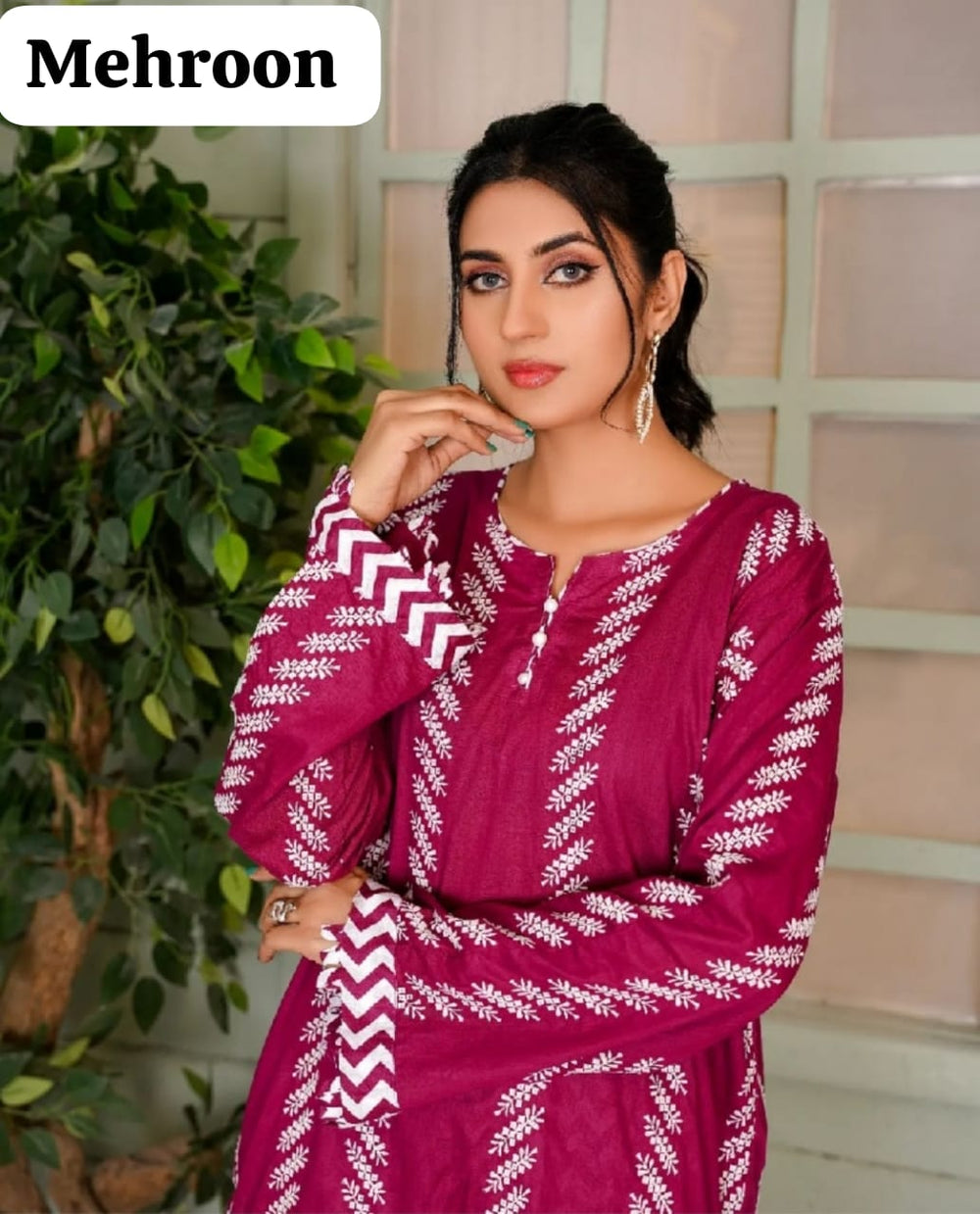 Contrass linning Ladies two piece - Brands Kahani