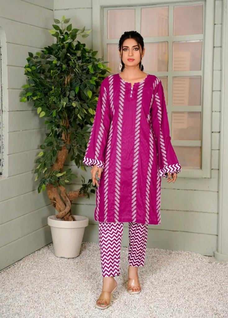 Contrass linning Ladies two piece - Brands Kahani