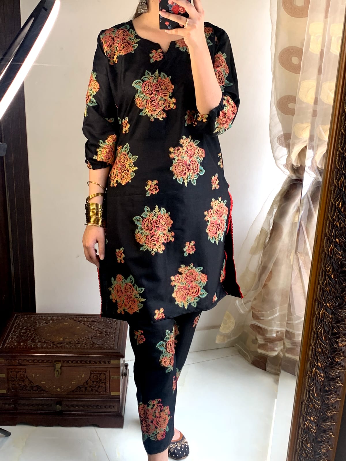 New Gulab Print Design 2Pcs - Brands Kahani