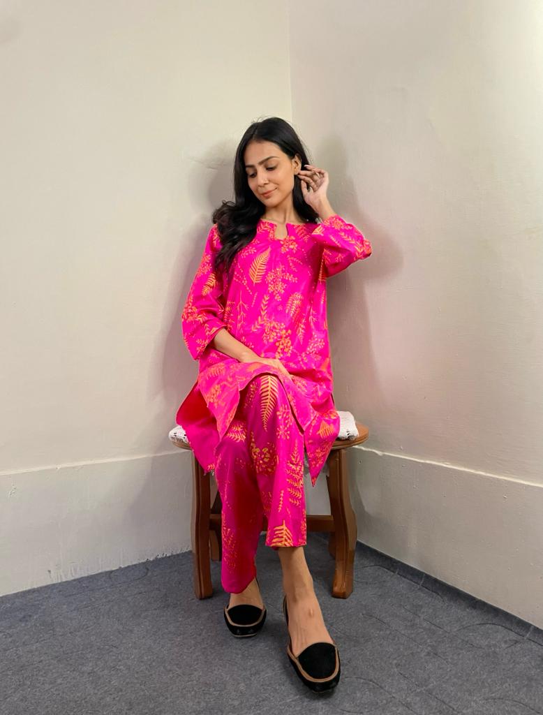 Floral Leaf Print - Brands Kahani