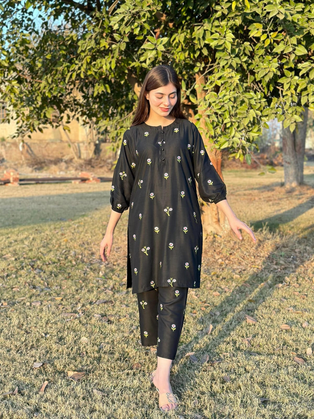 New Petal Embroiderd 2Pcs - Brands Kahani