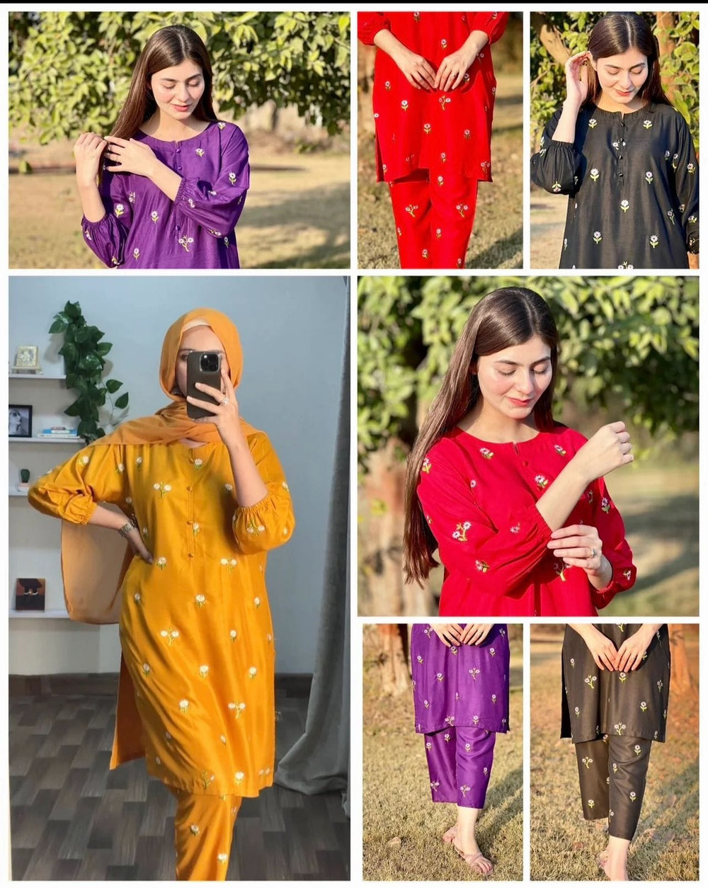 New Petal Embroiderd 2Pcs - Brands Kahani