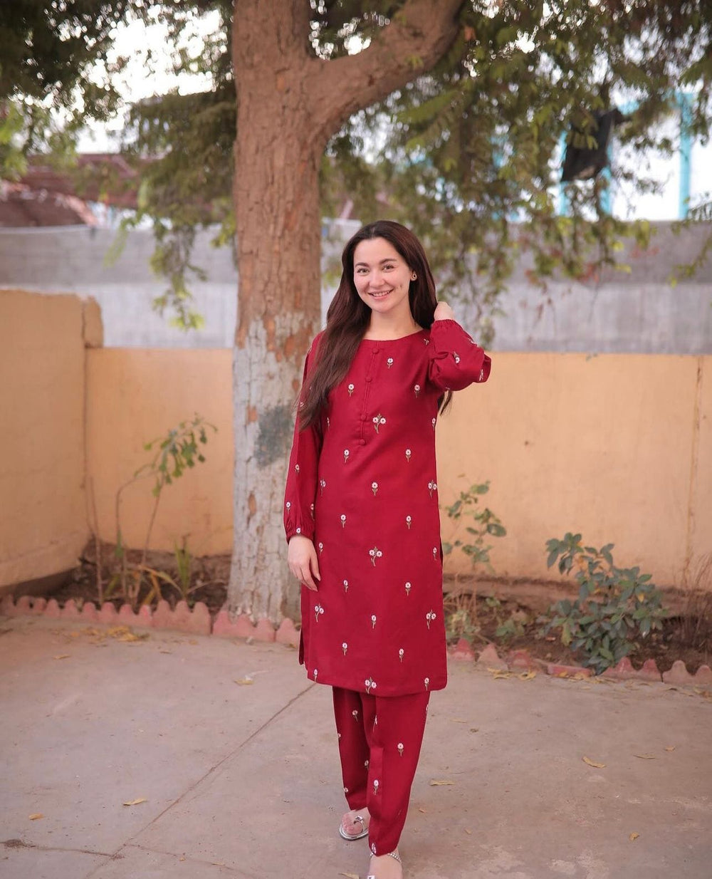 New Petal Embroiderd 2Pcs - Brands Kahani