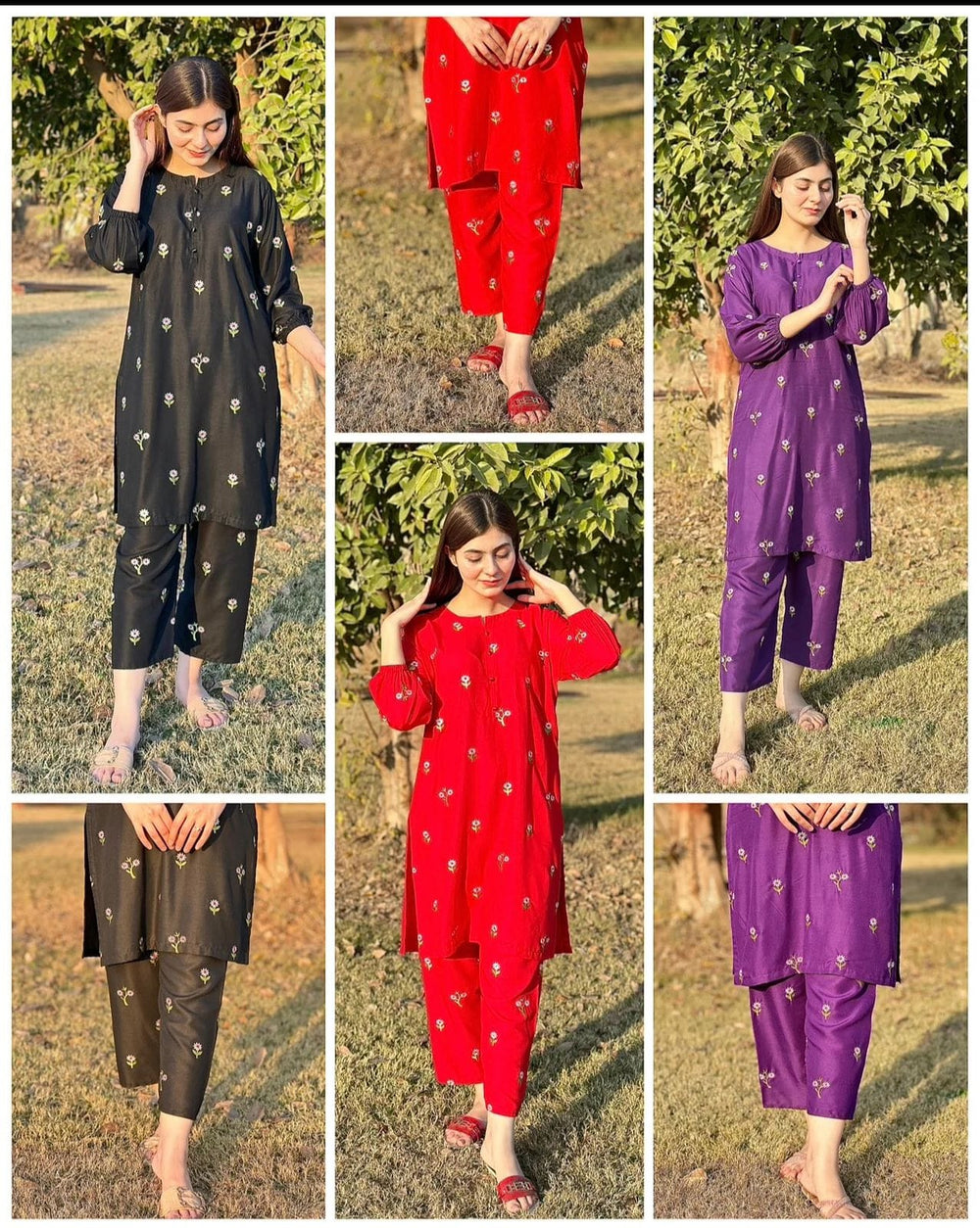 New Petal Embroiderd 2Pcs - Brands Kahani