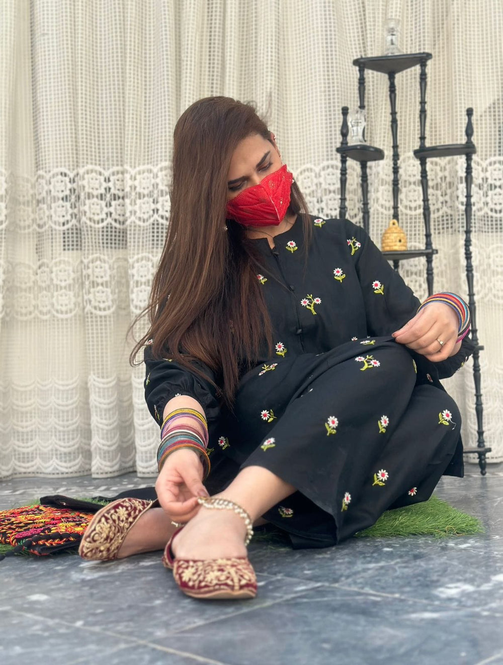 New Petal Embroiderd 2Pcs - Brands Kahani