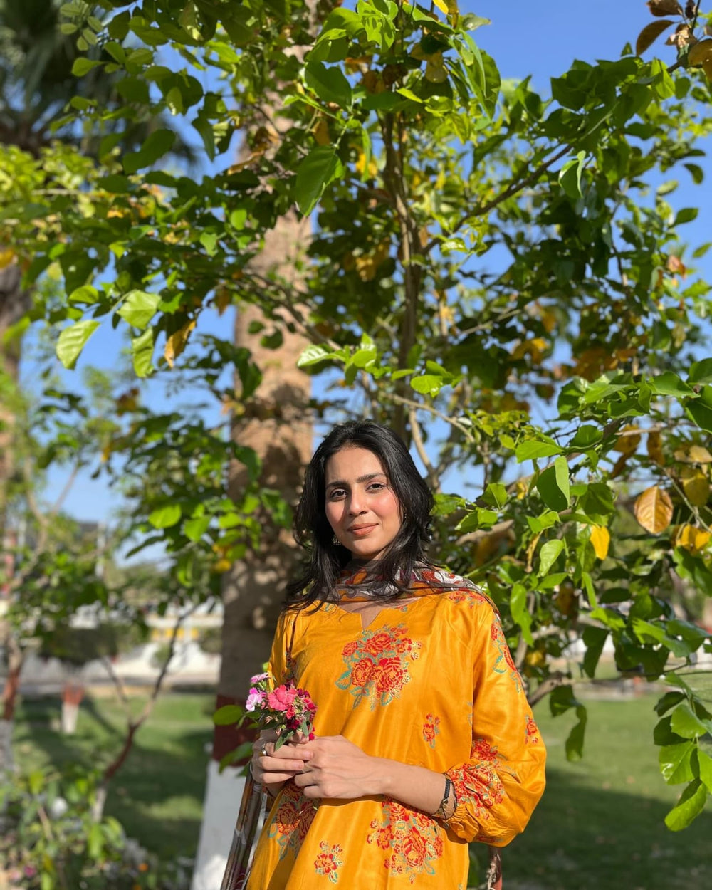 New Gulab Print Design 2Pcs - Brands Kahani