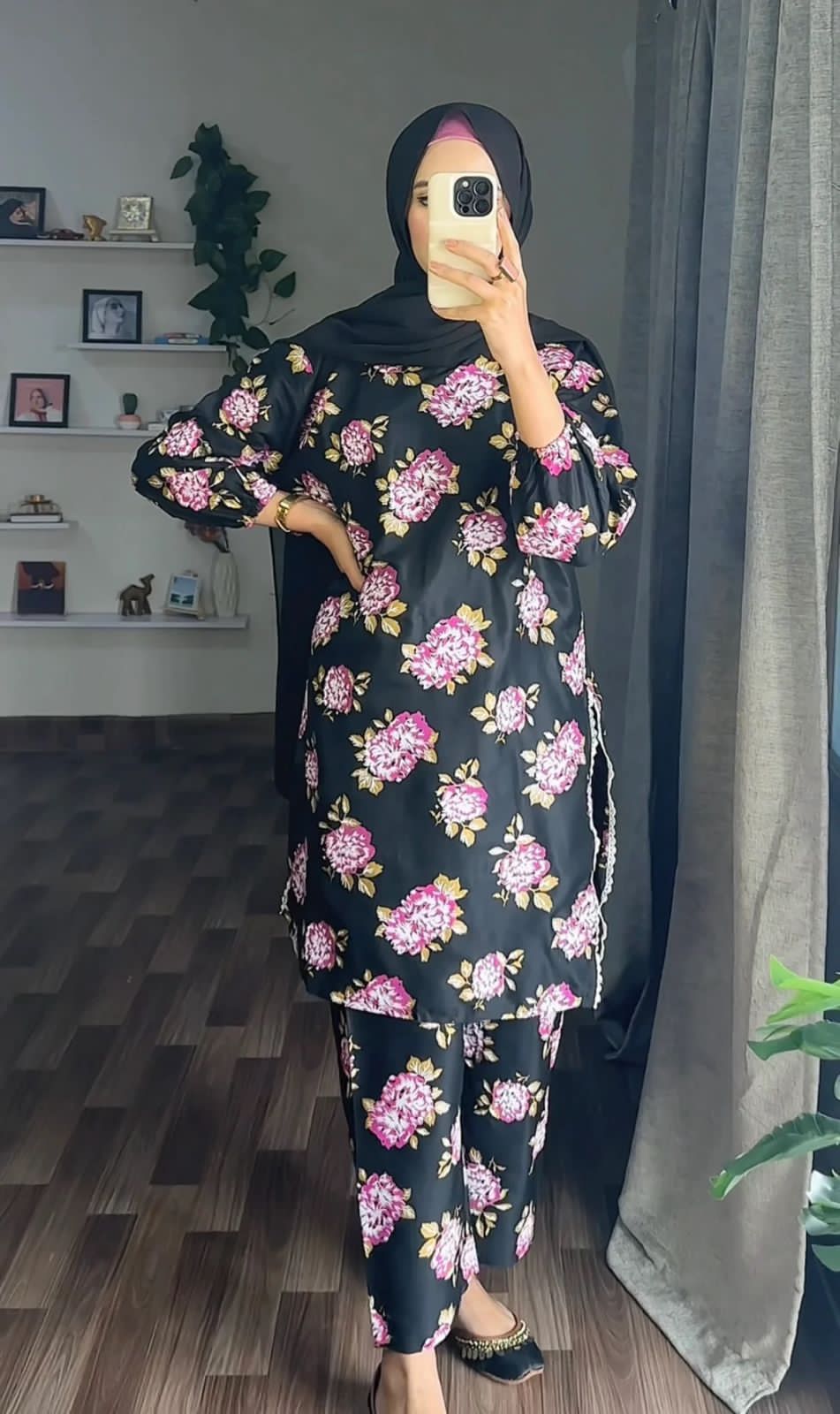 Gulab Design 3D Block Print 2Pcs - Brands Kahani