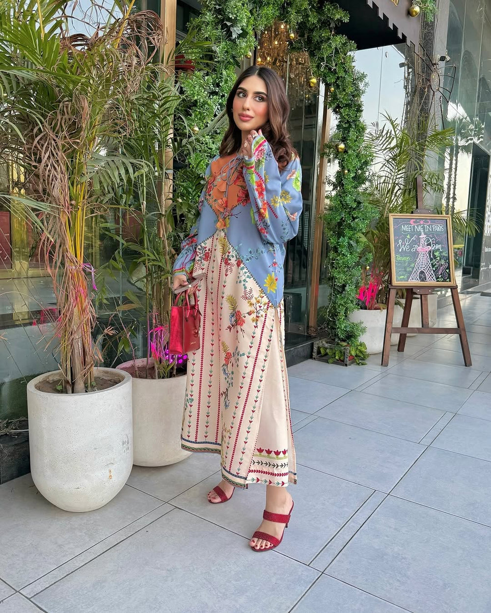 SUNSET BLOOM CO-ORD 2PC - Brands Kahani