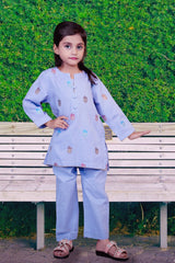 Embroidered Summer Kurta Set for Girls - Brands Kahani