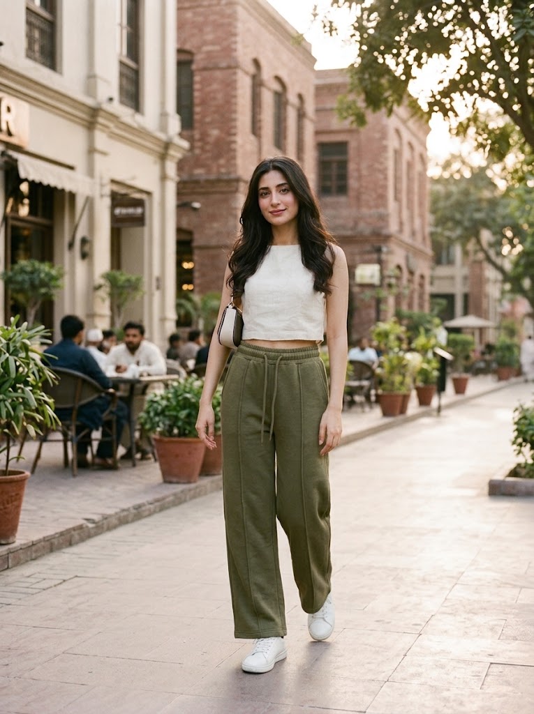 Women's Fleece Wide-Leg Trouser