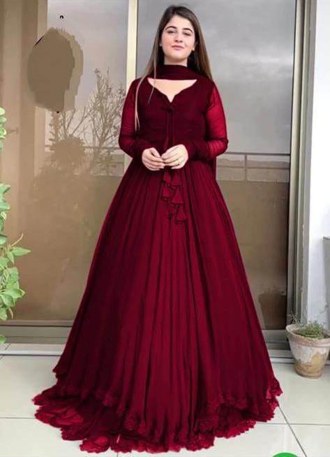 Shafoon Maxi (Stitched 3 Pcs) - Brands Kahani